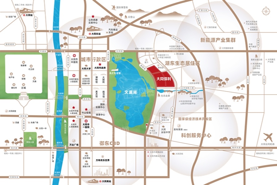 大同保利和光尘樾位置图