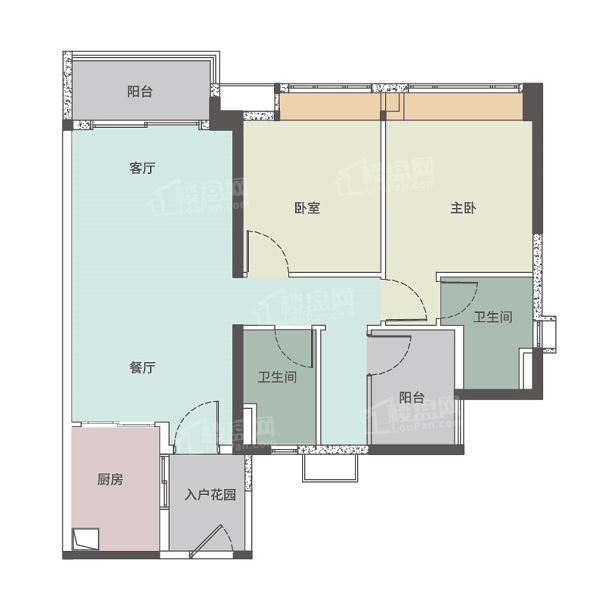 佛山新房 顺德楼盘 北滘楼盘 合景天銮95㎡户型