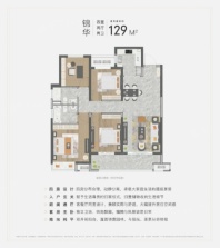 中海华樾129㎡ 4室2厅2卫1厨