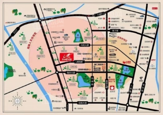 滨海碧桂园交通图