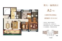 A2户型 3室2厅2卫 119.1m²