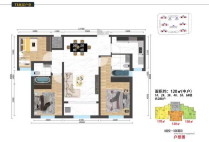 市城投·瑜瑾园120㎡户型