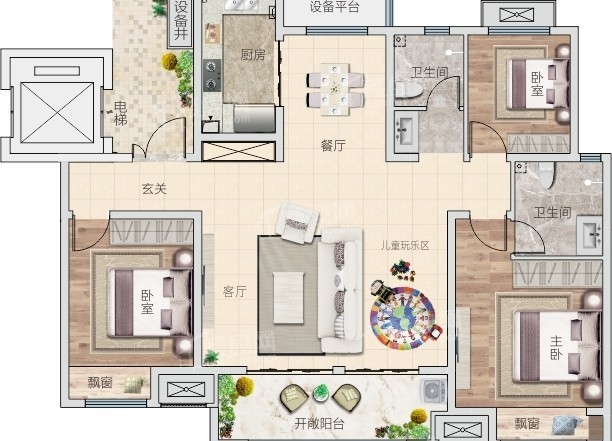 康桥海义悦溪园户型图_房型图_户型图大全-周口楼盘网
