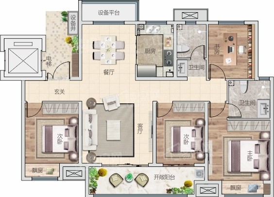 康桥海义悦溪园户型图_房型图_户型图大全-周口楼盘网