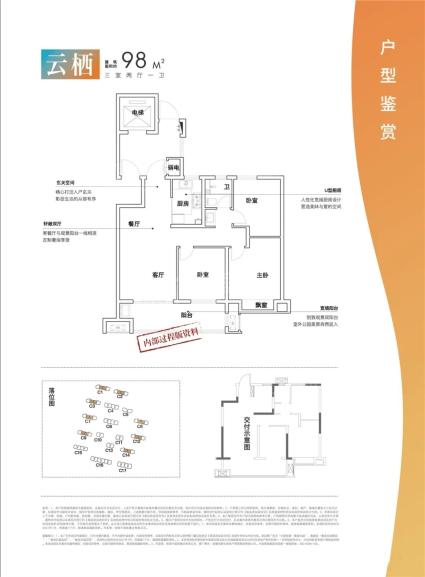 中梁拓基紫金云城云栖98㎡户型