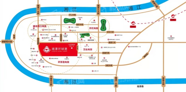 湘潭环球港位置图