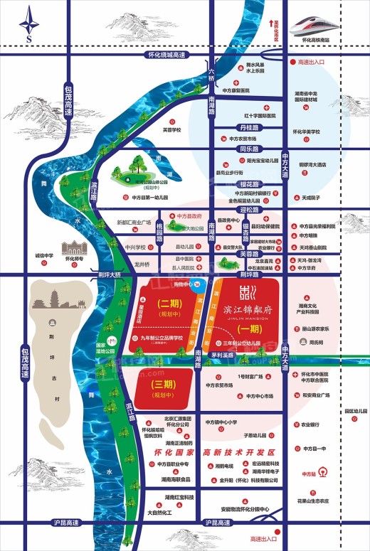 滨江锦粼府位置图