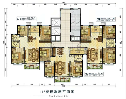 11号楼楼层平面图