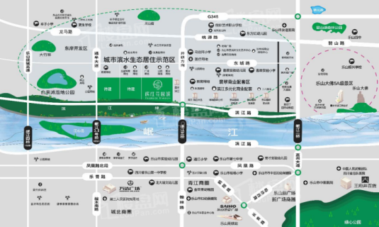 滨江花园城位置图