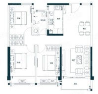 中建森林•观澜三室户型图