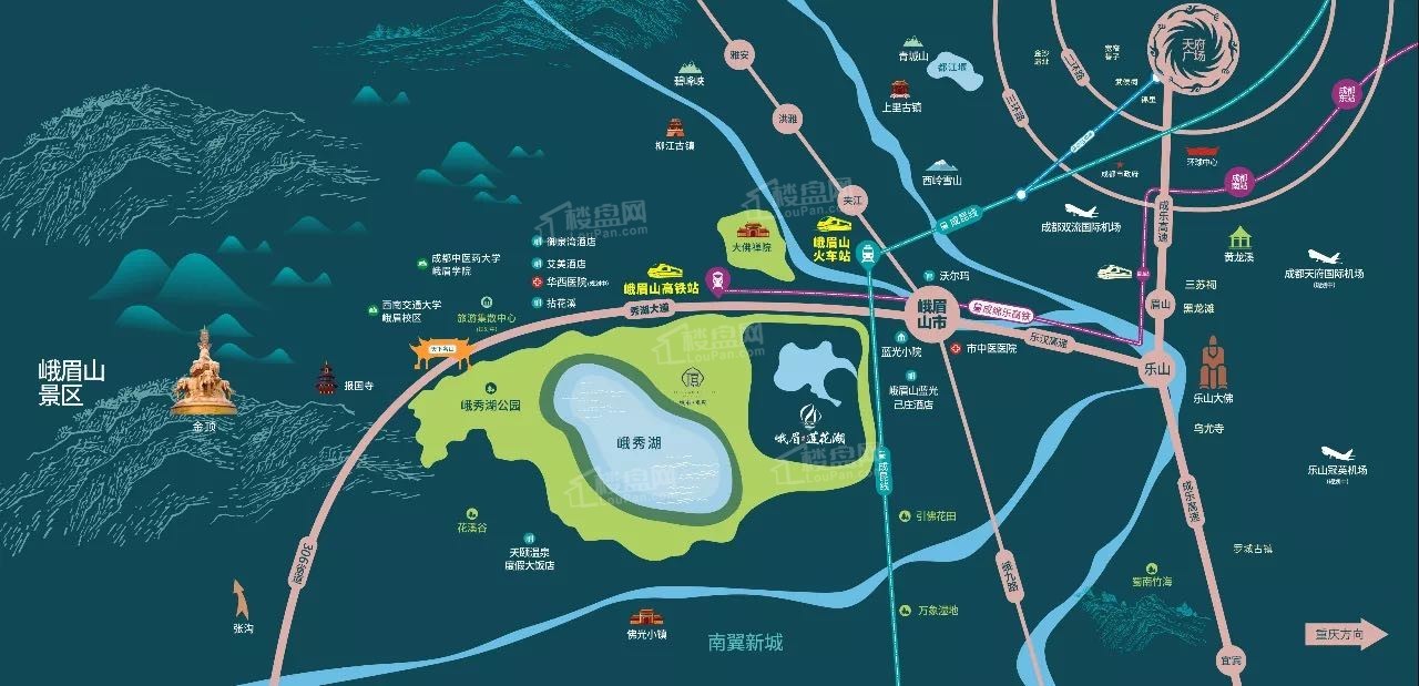乐汉高速最新线路图图片