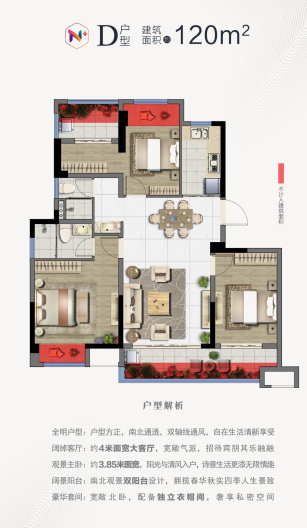 约120㎡户型图