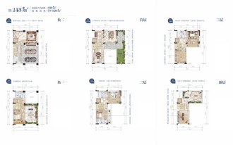 荣和五象院子合院143㎡总户型