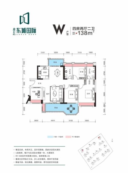 霸王花东城国际W户型