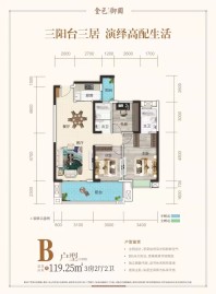 金色御园7、4栋B户型