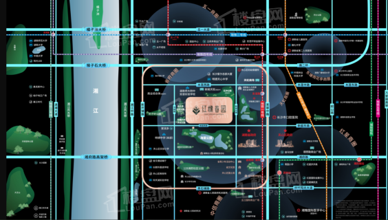 红橡春园位置图