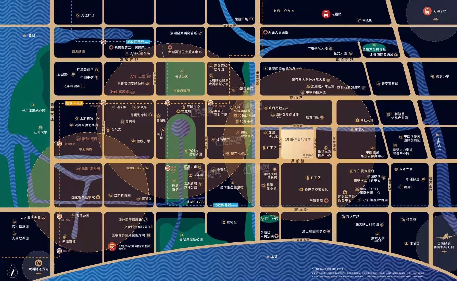 融创CHINA山水江南位置图