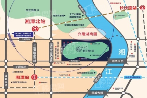 湘江富力城位置图