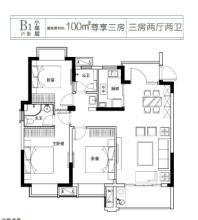 小高层B1户型-100-322