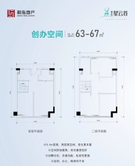 创办空间loft户型 63-67㎡