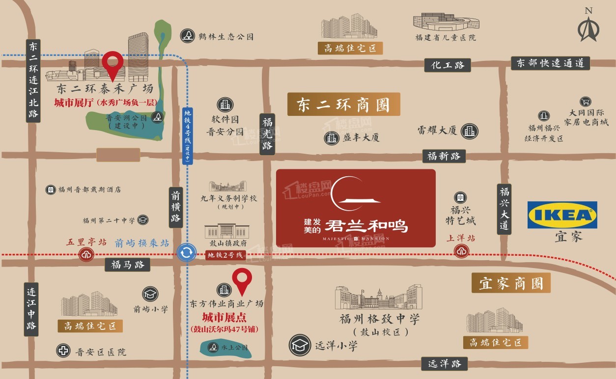 建发美的君兰和鸣位置图