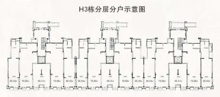 金浦御龙湾H3栋商铺户型图