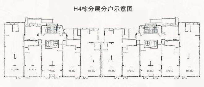 金浦御龙湾H4栋商铺户型图