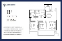 5#B户型 3房2厅2卫1厨 109㎡