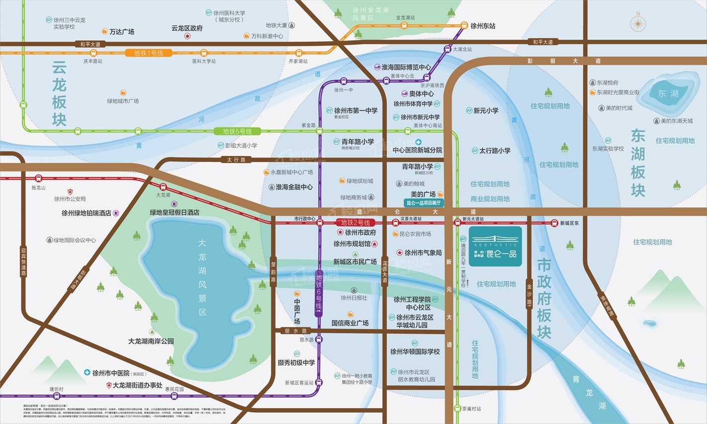 美的新希望昆仑一品位置图