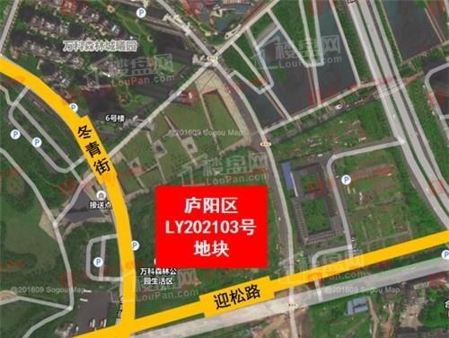 庐阳区LY202103号地块位置图