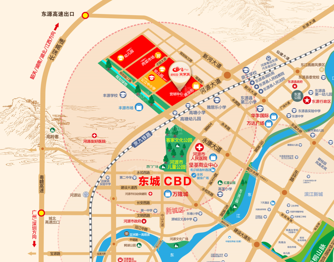 碧桂园未来城位置图