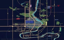 绿地湘江城际空间站区位交通图