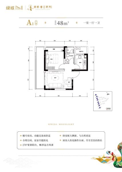 48一室一厅一厨一卫