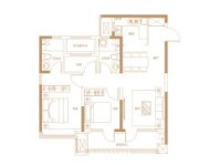 3室2厅2卫1厨， 建面105.00平米