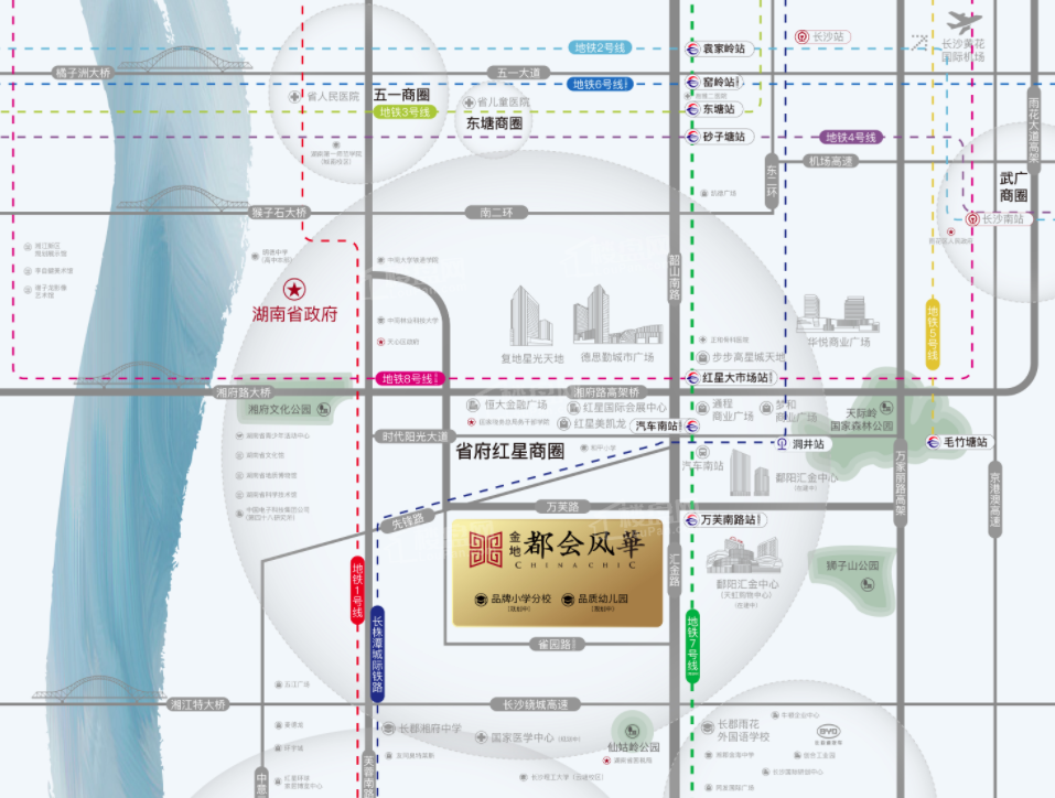 金地·都会风華位置图