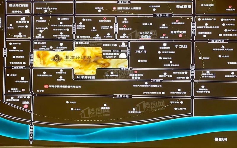 湘潭环球港区位交通图