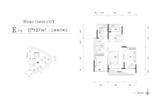 127平米「三室两厅两卫」