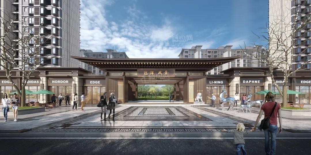 远洋风景效果图