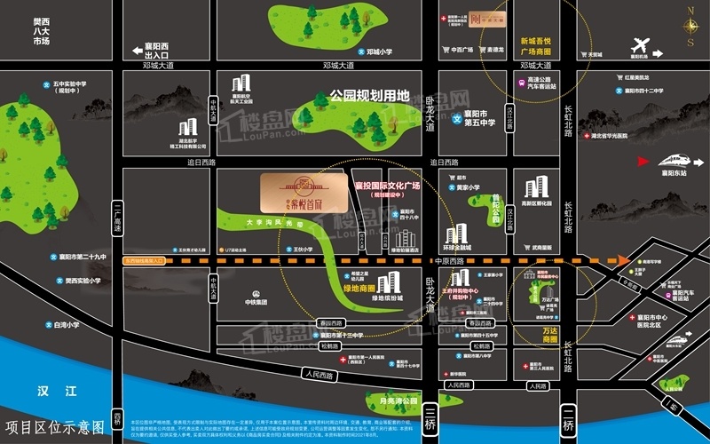 中梁紫悦首府位置图