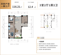 3室2厅2卫116平