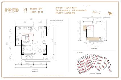 F1户型72㎡