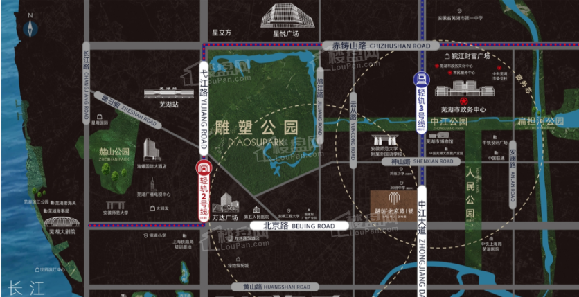 融创北京路1號位置图