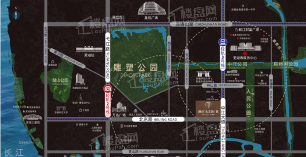 融创北京路1號位置图