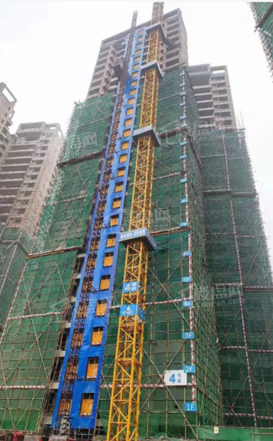 4号楼 主体封顶 砌体施工完成（2021.12.30摄）