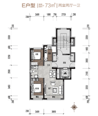 73平户型图