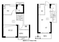 92㎡C户型复式户型图