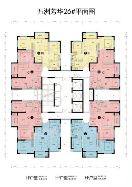 26号楼公寓平面图