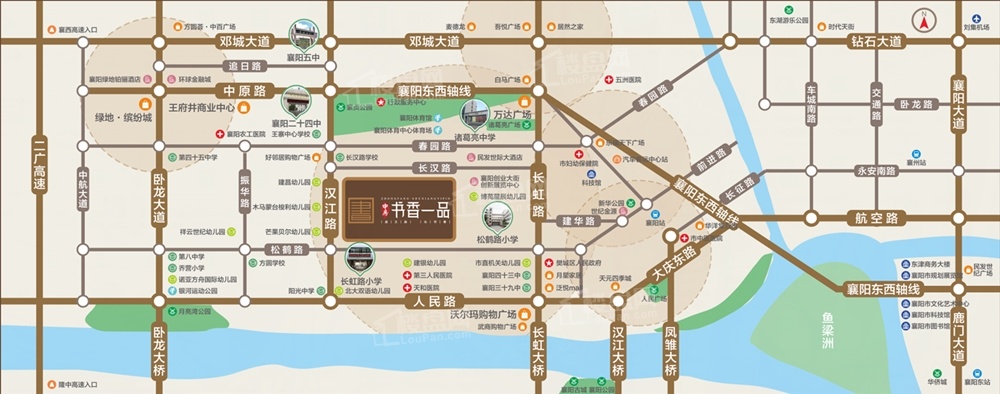 中房·书香一品位置图