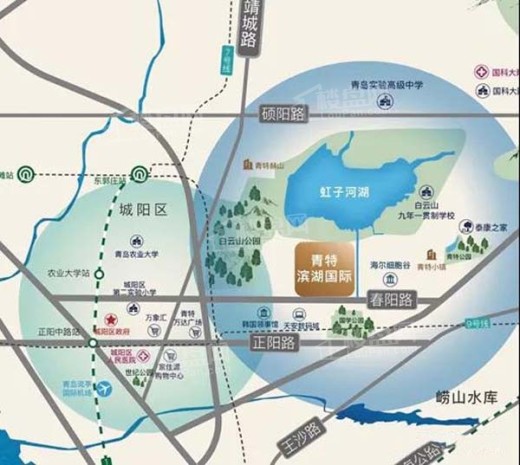 青特·滨湖国际位置图