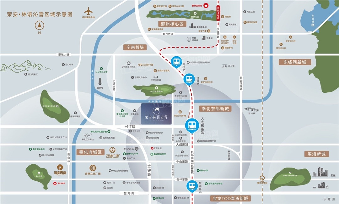 荣安林语沁雪位置图